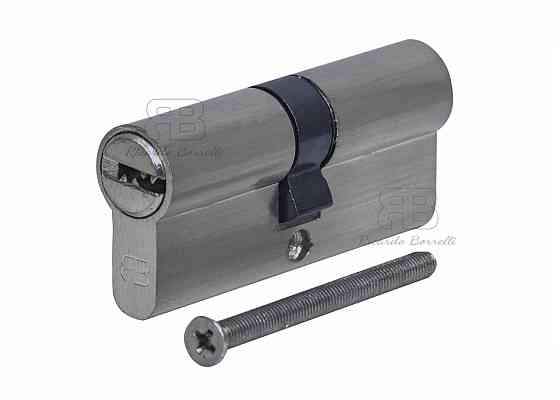 Євроциліндр для міжкімнатних дверей Ricardo Borelli з двостороннім ключем перфорований 60мм 30/30 ZN MG матовий графіт Київ