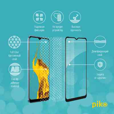 Стекло защитное Piko Full Glue RealMe C21Y (1283126518546) Винница