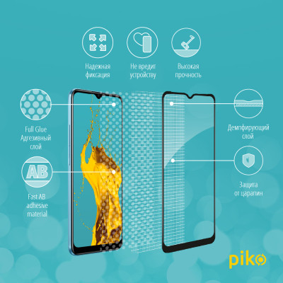 Стекло защитное Piko Full Glue RealMe C21Y (1283126518546) Винница - изображение 4