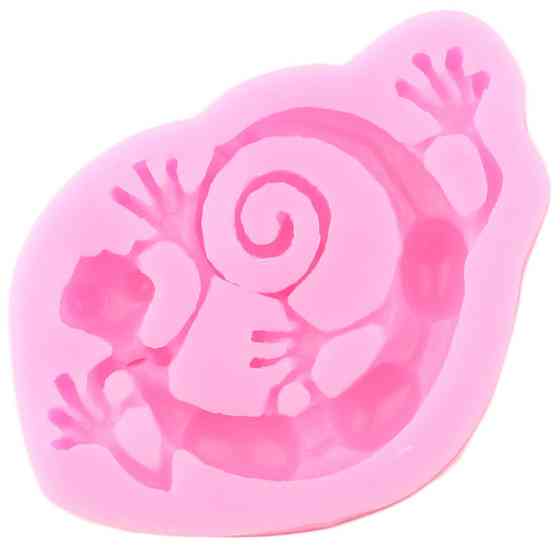 Молд силиконовый Ящерица 64 на 47 мм розовый Киев