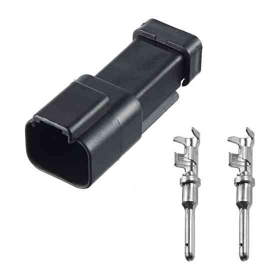 Роз'єм конектор 2-кон., Грузовая Спецтехника, Аналог 40394, DT04-2P-E005, AT04-2P-EC01BLK, CAT, JCB, MAN Київ