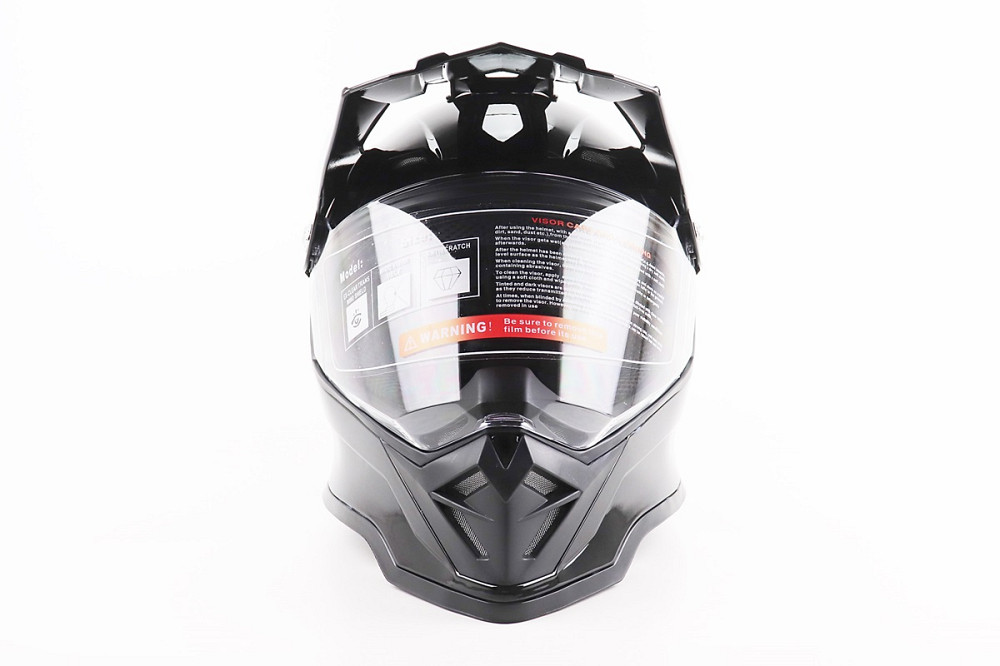 Шолом кросовий/ендуро/АТV зі склом BLD-819-7 М (57-58см), ЧОРНИЙ глянець Киев - изображение 4