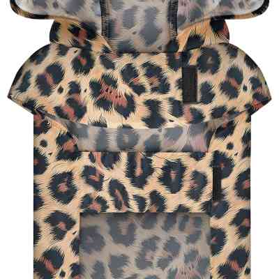 Дождевик для животных WAUDOG Clothes Накидка с капюшоном Леопард XL (359-4066) Винница