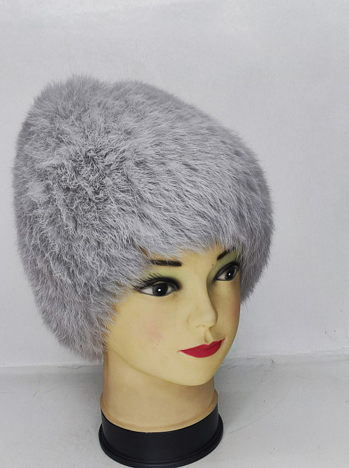 Шапка женская меховая сноп Дарья Светло Серый Харьков - изображение 4