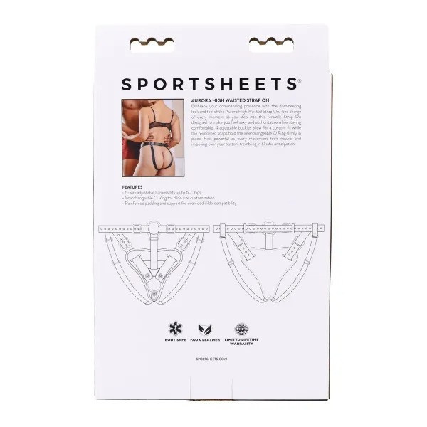 Трусики для страпонов Sportsheets Aurora High Waisted черные Sex Aura Киев - изображение 5
