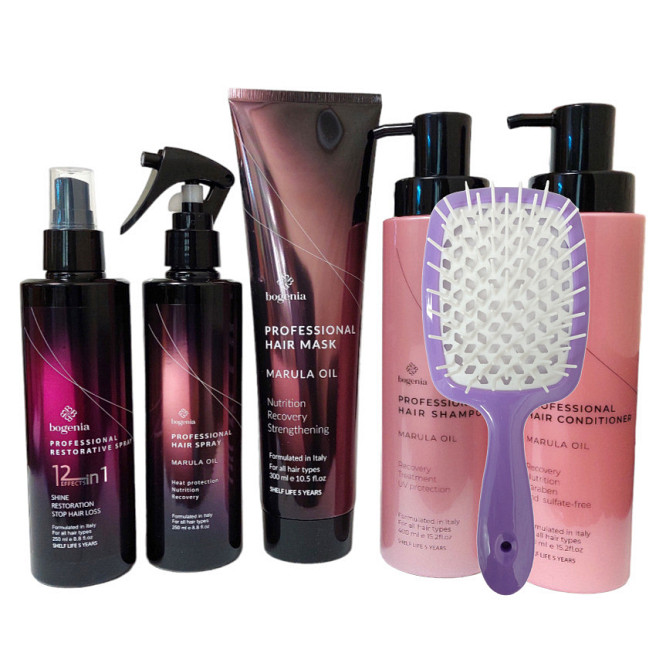 Набор для ухода за волосами Bogenia (Шампунь Кондиционер Маска Термозащита Спрей 12 в 1 Расческа) Запорожье - изображение 1