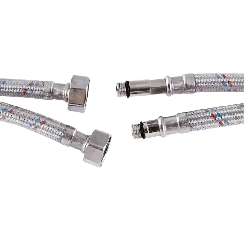 Шланг для води 1/2" М10 60см силіконова оболонка, комплект 2 шт. Харків - фото 2