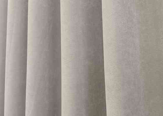 Шторная ткань микровелюр Petek YL цвет светло-серый 1803ш Киев