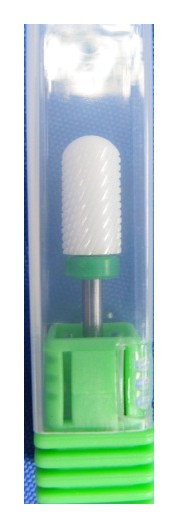 Насадка-фреза керамическая закругленный цилиндр , зеленая средняя зернистость Киев - изображение 3