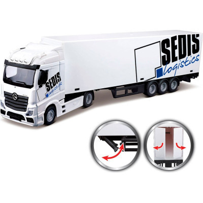 Спецтехніка Bburago Фура Mercedes-Benz Actros з навантажувачем (18-31471) Вінниця - фото 2