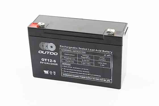 Акумулятор 6V12Ah OT12-6 кислотний (L151*W50*H94mm) для ДБЖ, іграшок та ін. Бершадь