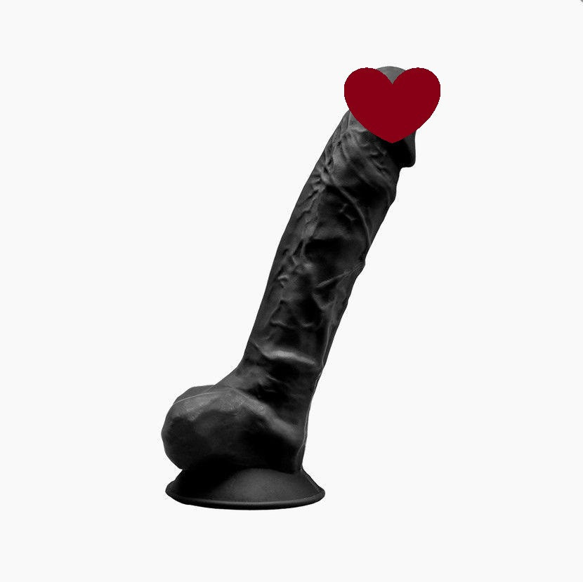 Фаллоимитатор SilexD Vetus Black (MODEL 1 size 8in), двухслойный, силикон+Silexpan, диаметр 4,2см Sex Aura Киев - изображение 1