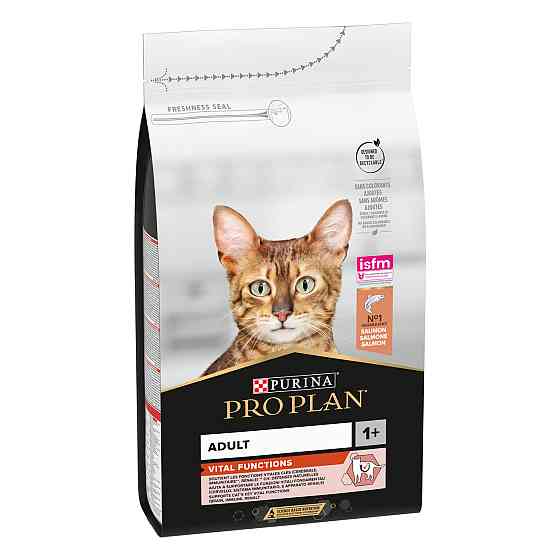 Сухой корм PRO PLAN Adult 1+ Vital Functions для взрослых кошек, с лососем, 1.5 кг Киев