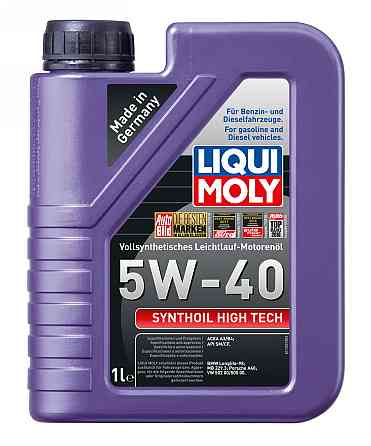 LIQUI MOLY 1855 Synthoil High Tech SAE 5W-40 — Повністю синтетична моторна олива | Максимальний захист двигуна та стабільна робота Ковель
