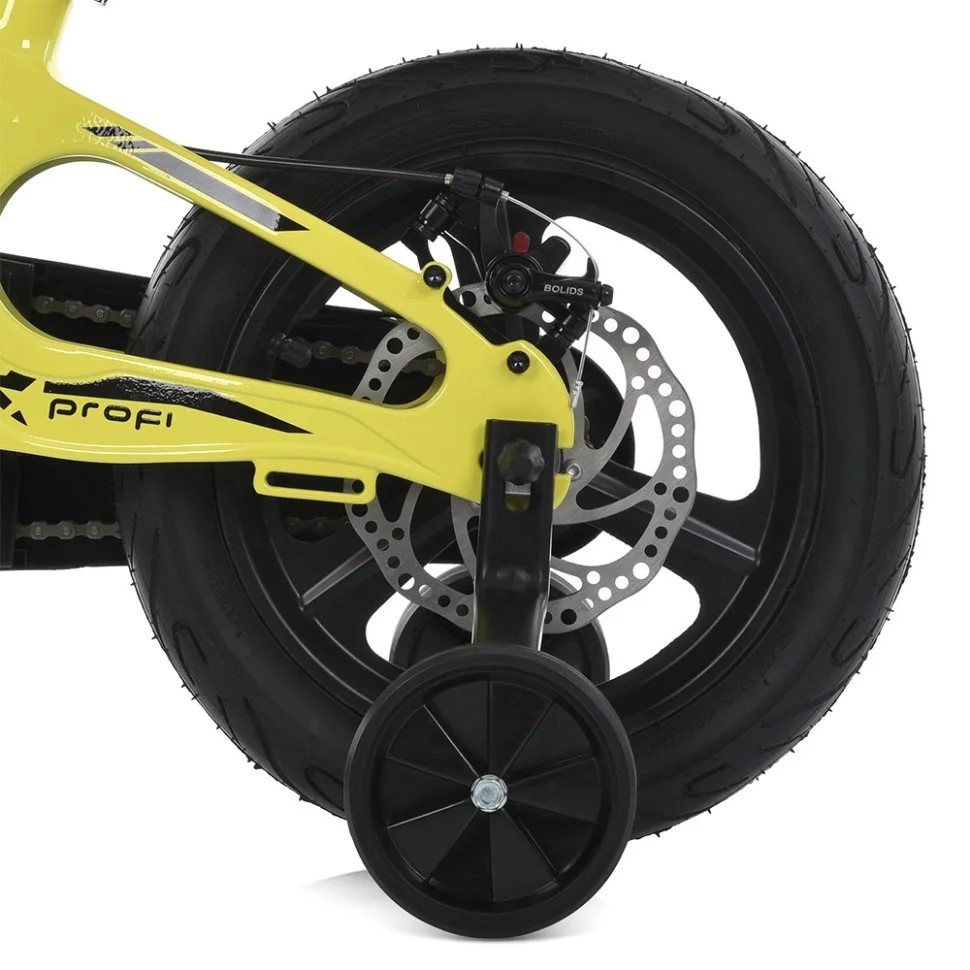 Велосипед дитячий PROFI 14 дюймів STELLAR з бічними колесами магнієва рама та вилка кошик гальма дискові Жовтий (MB 141020-4) Чернигов - изображение 4