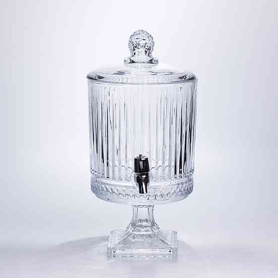 Лимонадниця з краном скляна 4.5 л диспенсер для напоїв лимонадник із краном Прозорий HP-19-285 Коломия