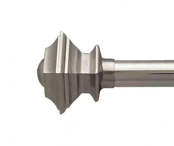 Карниз Orvit Борджеза металевий дворядний техно гладка труба кільце металеве Нержавіюча Сталь 25\19 мм 160 см (00-00026537) Львів