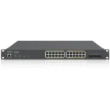 Комутатор EnGenius ECS2528FP łącza sieciowe Zarządzany L2+ Gigabit Ethernet (10/100/1000) Obsługa PoE Czarny Київ - фото 1