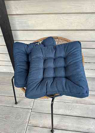Подушка для стільців (50x50х8 см) Decorator Sawana колір темно-синій 84-148 Київ