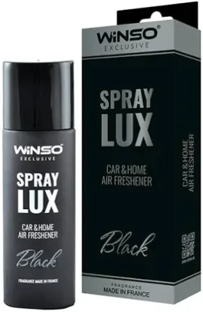 Освежитель воздуха WINSO Spray Lux Exclusive Black 55 мл — изысканный аромат в стильной упаковке Ковель