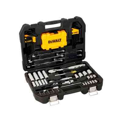 Набор инструментов DeWALT головок и бит 1/4" и 3/8", 89 шт. (DWMT73800-1) Винница