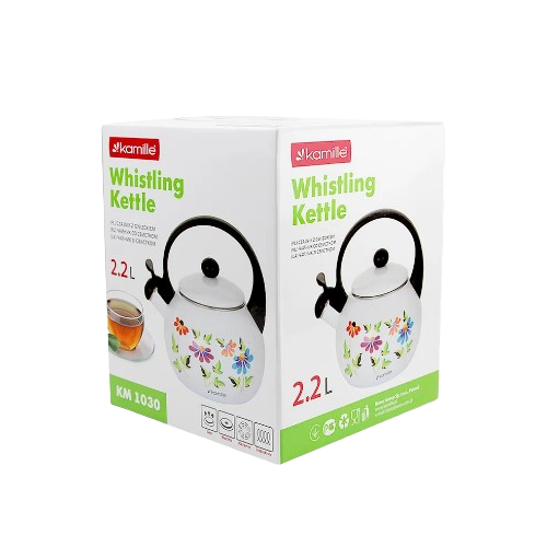 Чайник 2,2л емальований зі свистком 1030 KAMILLE Житомир - фото 7