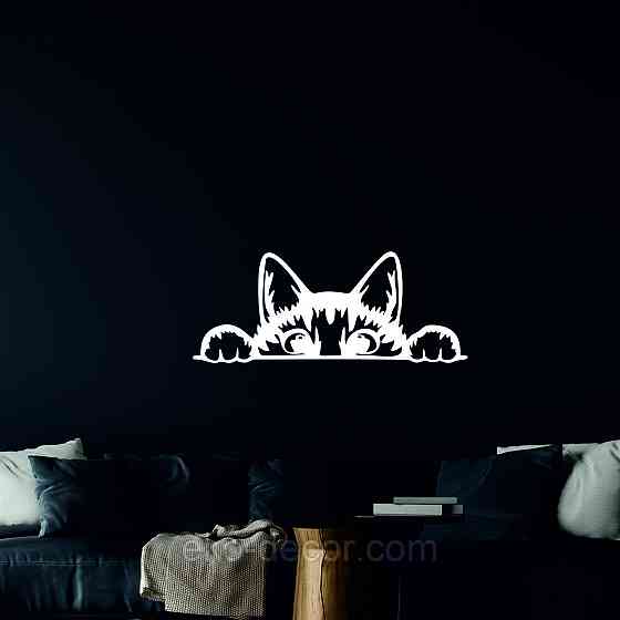 Декоративне настінне 3D Панно «Кіт» Декор на стіну з об'ємом (ціна за 1 шт) Київ