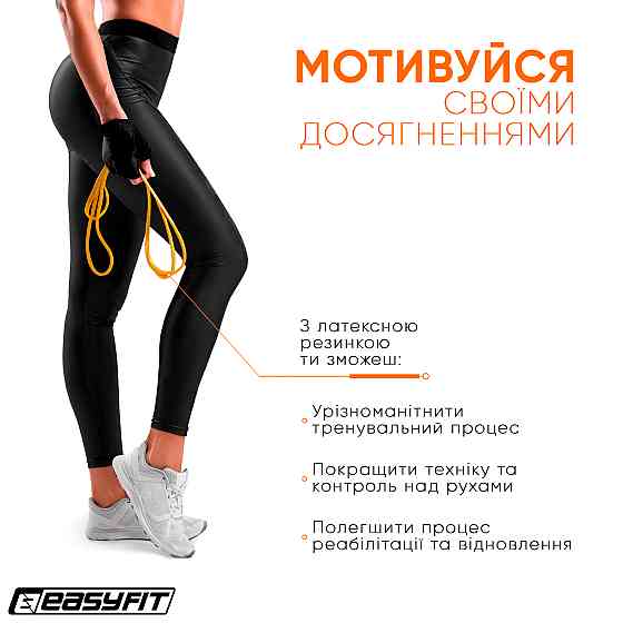 EasyFit Гумова петля EasyFit 1-6 кг жовта Коломыя