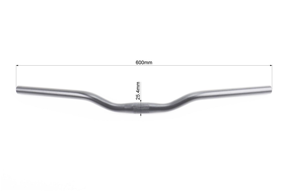 Кермо MTB 25,4х600мм, алюмінієве, чорне Київ - фото 3