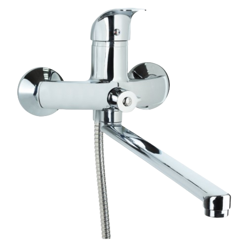 Змішувач SD d40мм для ванної гусак прямий 350мм дивертор вбудований картрідж Tau Житомир - фото 2