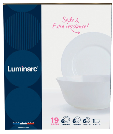Сервіз столовий LUMINARC EVERYDAY, 19 предметів (6122524) Київ