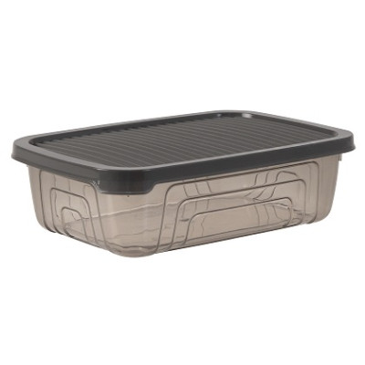 Пищевой контейнер Herevin Bowl Grey прямокутний 0.600 л (161331-012) Винница - изображение 1