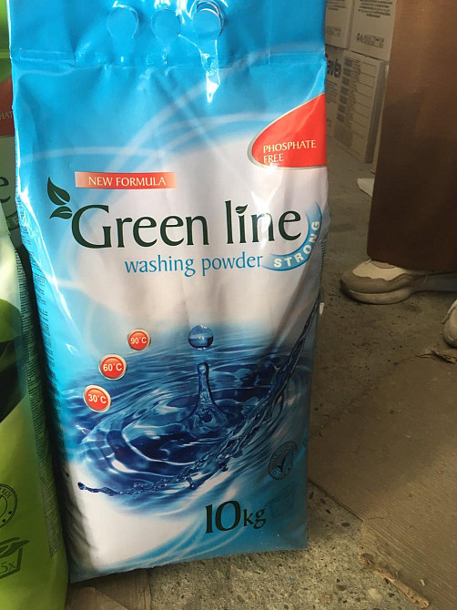 Пральний порошок🌿 Green Line порошок 10 кг 🧺 Gentle | Color | Strong 💧 Фосфат-Free ✅ Супер економія Киев - изображение 7