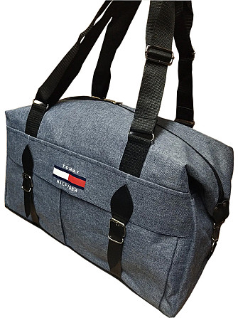 Сумка дорожня Tommy Hilfiger 30х47 сіро-синя S000144 Київ - фото 2