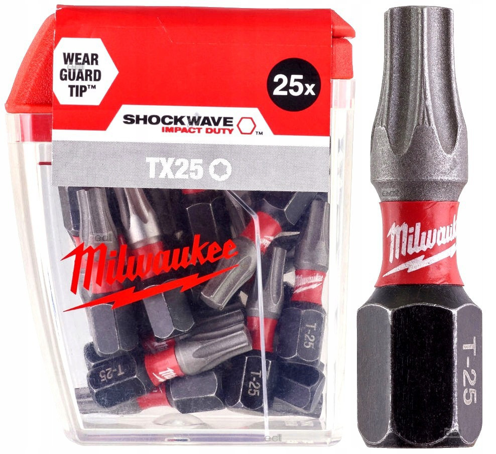 Біта SHOCKWAVE MILWAUKEE, TX25, 25мм, (25шт) Одесса - изображение 1