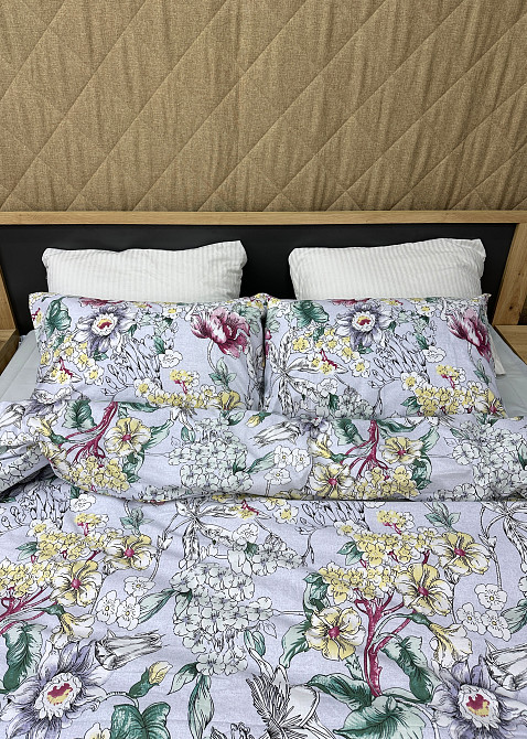 Комплект постельного белья Ранфорс, Decorator Cotton Collection Vernal Евро 220х200 с разноцветным принтом (88-125) Киев - изображение 6