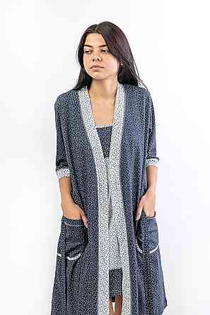 Спальный комплект Халат и ночнушка, белый Крохатушка одяг Киев