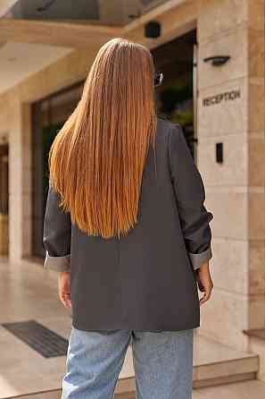 Жіночий базовий піджак на підкладці з манжетами "Lavita" | Норма і батал Київ