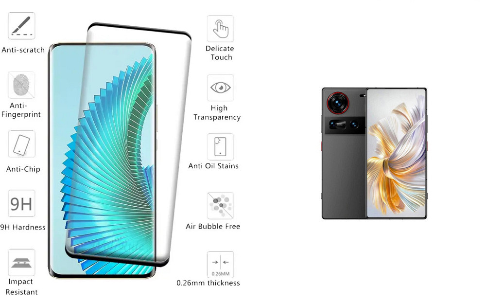 Захисне скло HyperGlass Pro для ZTE Nubia Z70 Ultra – максимальна чутливість та захист Київ - фото 2
