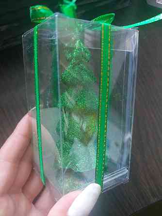 Новогодняя свечка Елка 9 см зеленый Киев