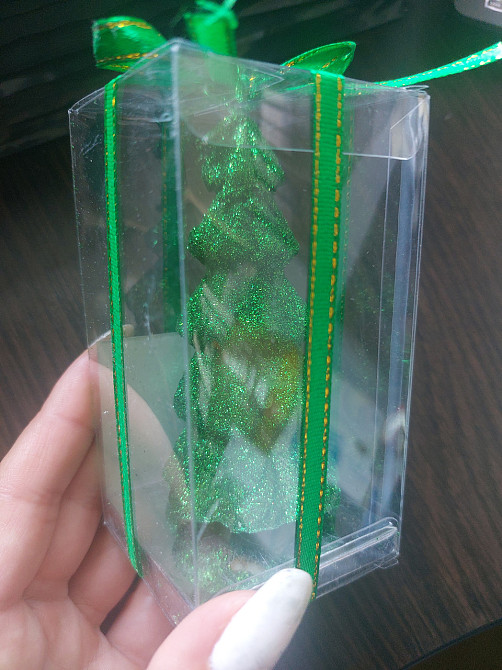 Новорічна свічка Ялинка 9 см зелений Київ - фото 2