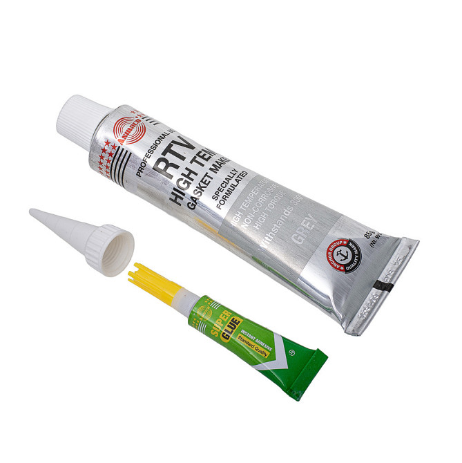 Герметик силіконовий RTV-формувач прокладок високотемпературний +300 °C сірий 85 г OAE ASMACO (6371241) Київ - фото 4