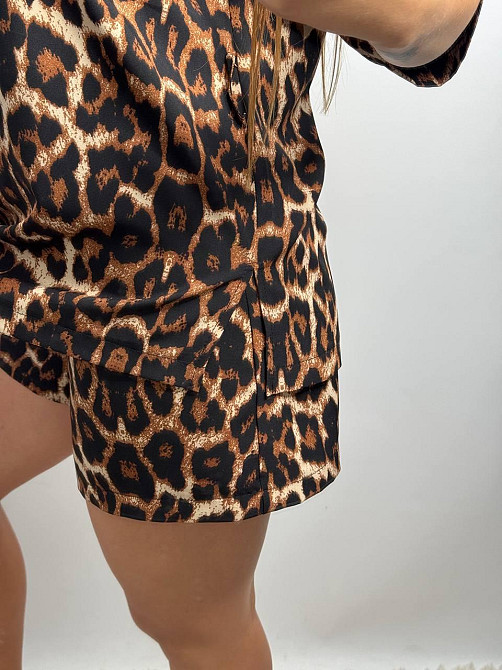 Жіночий літній костюм з штапель-шовку Коричневий XS-S Харків - фото 5