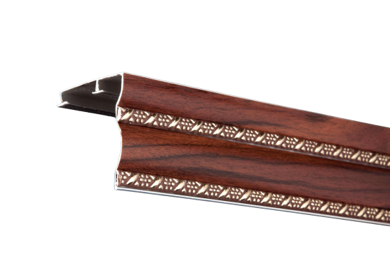 Алюминиевый карниз для штор БР-11 двухрядный Орех 3.0 Бровары
