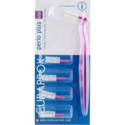 Щетки для межзубных промежутков Curaprox Perio Plus CPS 406 D 1.7 – 6.5 мм 5 шт. + держатель (7612412423631) Винница