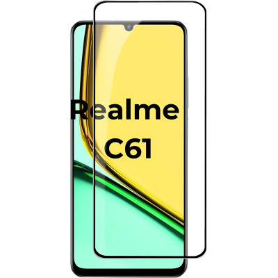 Стекло защитное PowerPlant Full screen Realme C61 (GL604910) Винница - изображение 1