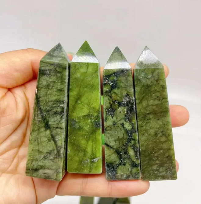 Натуральний серпентиновий обеліск, обеліск зі змійовика, стовпчик із натурального серпентину, висота Київ - фото 4