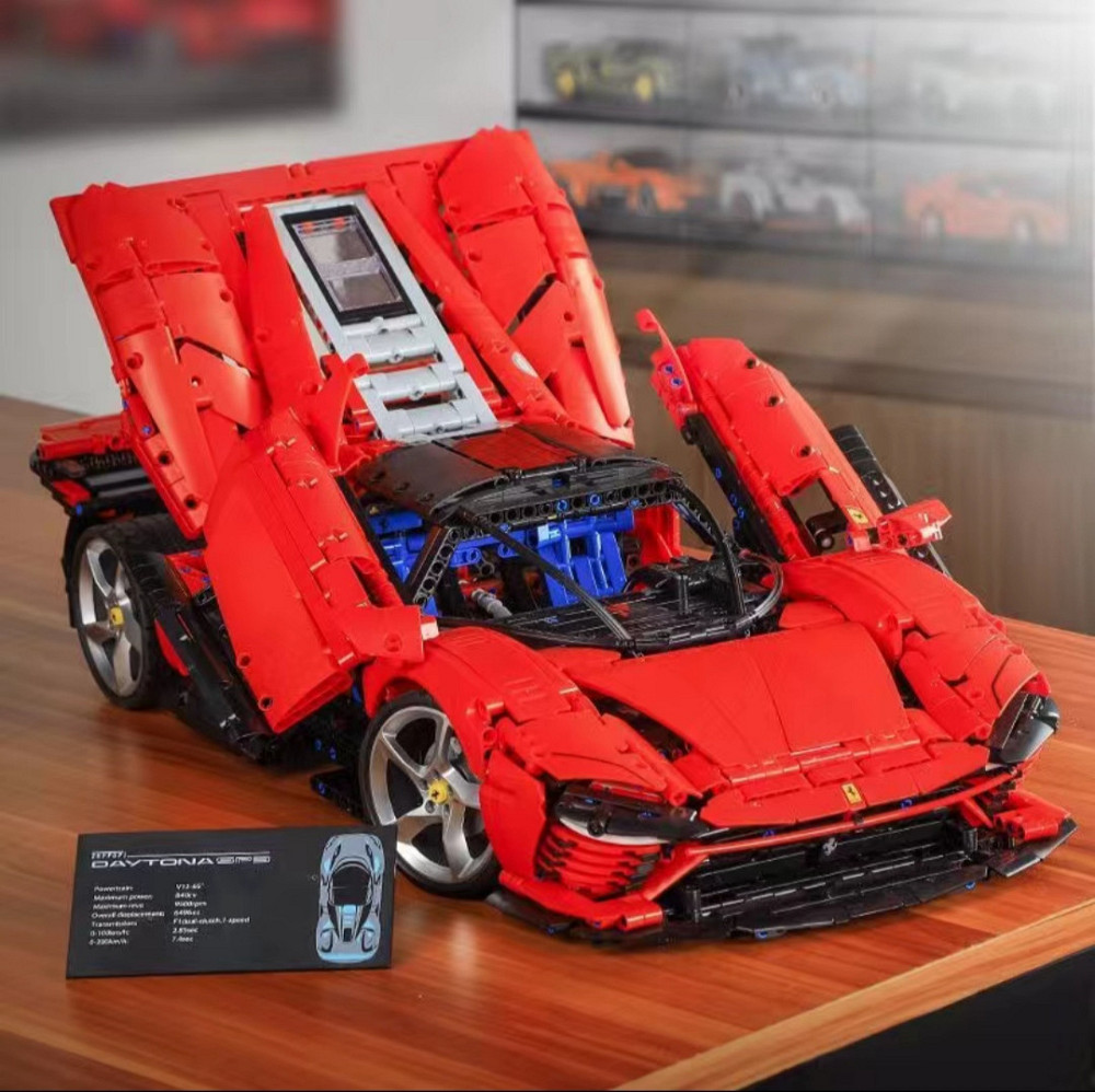 Конструктор машинка Technic Ferrari Daytona SP3 маштаб 1:8  3778 деталей Червона Феррарі Дайтона Киев - изображение 7