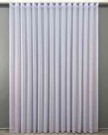 Тюль VR-Textil 2027т Лен однотонный Светло голубой 400х270 см (42-1097) Киев