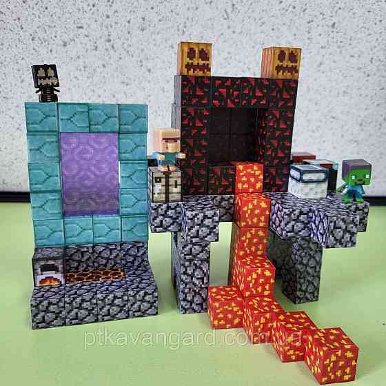 Магнітний конструктор майнкрафт 123 магнітних блока портал в пекло Dream World LZCK 059 Хмельницький